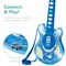 Best Choice Products 19in Kids Flash Guitar, Pretend Play Musical Instrument Toy for Toddlers w/ Mic, Stand